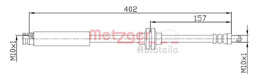 METZGER Gumifékcső 4110108_METZ